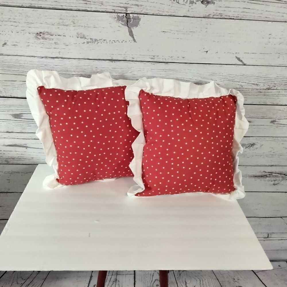 Never used. ( my mom) homemade pillows